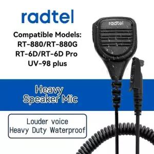 Radtel 헤비 듀티 방수 워키토키 스피커 마이크 RT880 라디오용