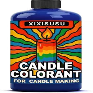 XIXISUSU 블루 리퀴드 캔들 염료 3.5 floz - 대두 왁스 및 밀랍 만들기를 위한 생생한 색소 색상을 위해 몇