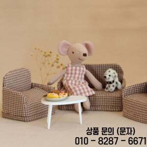 미니어처 가구 1:8 1:12 하우스 장식에 적합한 패브릭 접이식 소파