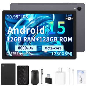 게임용태블릿 안드로이드 15 10 95인치 태블릿 PC GMS 512GB 옥타코어 배터리 12GB 대용량 8000MAH 저장용량 128GB