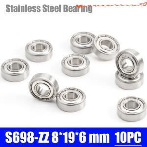 S698ZZ 베어링 8196mm (10 PCS ) 440C 롤러 스테인레스 스틸 Z 볼
