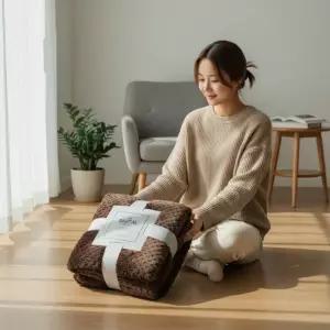 100x150cm 무릎덮개 차박 사무실 블랭킷 캠핑 플란넬 보들보들 극세사 담요