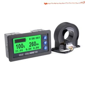 H56C DC 9-100V 200A 배터리 모니터 홀 쿨롱 미터 리튬 납산 용량 LCD 디스플레이