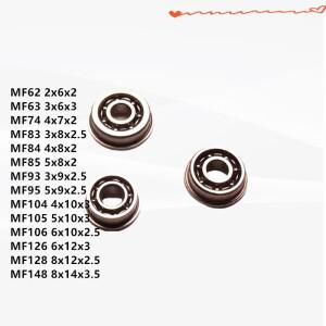 20PCS 플랜지 베어링 MF62 오픈 타입