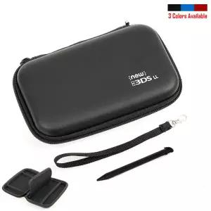 뉴 3DS XL / LL 콘솔 액세서리용 하드 커버 휴대용 보관 가방 보호 쉘 파우치 지퍼 케이스 박스 스타일러스