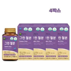 철분 보충 유산균배양물 함유 철분 영양제 90캡슐x4박스