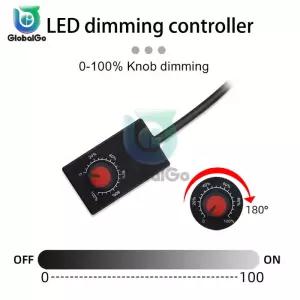 전자 Potentiometer Knob 010V 110V 디머 컨트롤러 스위치 디지털 미니 LED 라이트 드라이버 빛 성장