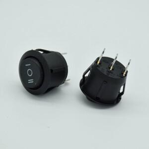 5개/몫 ON/OFF/ON 3 위치 6A/250V AC 3Pin SPDT 라운드 보트 로커