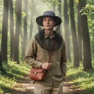 메쉬 방충망 낚시모자 등산용 햇빛가리개 벌초모자