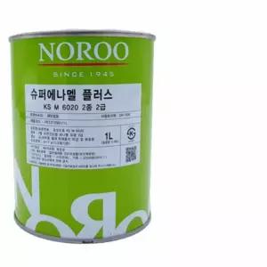 광택에나멜 철문 페인트 흑색 유광 1L 유성페인트 외장용페인트