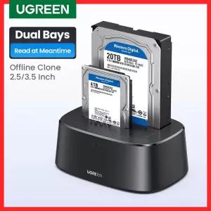 UGENHDD 도킹 스테이션 satausb 3.0 어댑터 2.5 3.5 SSD 디스크 케이스 HDD 박스 도크 하드 드라이브