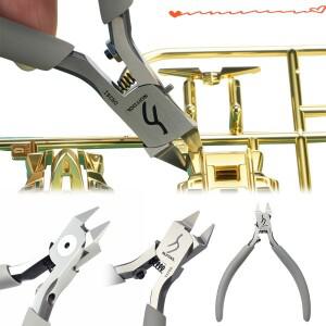4.3인치 플라스틱 모델 스프루 플러시 컷 플라이어 마이크로 커터 DIY 공예 및 보석 제작용 논슬립 그립
