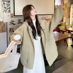 솔저스여성 후드 리버시블 캐시미어 코트 OPH1