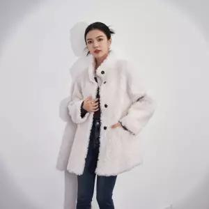 솔저스여성코트 캐주얼 루즈핏 린넨 양털 코트 OPH1