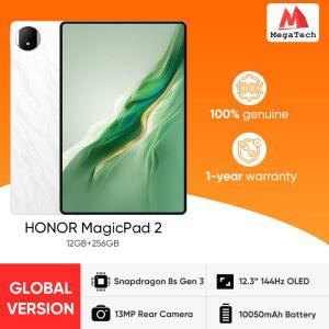 게임용태블릿 글로벌 버전 HONOR 매직패드 12 3인치 배터리 태블릿 스냅드래곤 AI 디스플레이 OLED 10050MAH 8S 시력보호 144HZ 3세대
