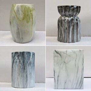 도자기 의자 스타일 엔틱 05 라운드 화이트 B 화이트 05 27x33x45cm 오래된 스툴 티브