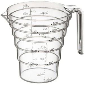 레이어 트라이탄 계량컵 계단식 500ml 전자레인지/오븐/베이킹 500ml 전자레인지/오븐/베이킹 2546 계량 500ml 2547 수지