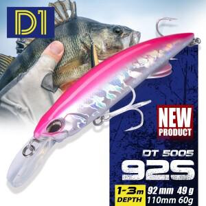 D1 헤비 싱킹 미노우 낚시 루어 92mm/49g 110mm/60g 크랭크베이트 워블러 트롤링 인공 태클