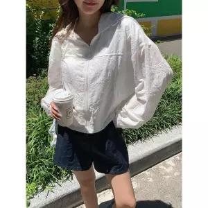 블랙팬서 여사친 긴팔 자수 후드 코트 OPH1
