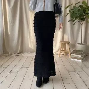 [옷자락]여성 러블리 레이스 뒷트임 머메이드 롱스커트 치마