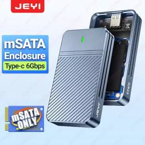 JEYI mSATAUSB 3.1 Gen2 10Gbps SSD 인클로저 어댑터 케이스 mSATA 내부 솔리드 스테이트 드라이브 하드