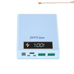 573A 22.5W 빠른 충전 무선 4x18650 배터리 홀더 박스 디지털 디스플레이 화면이있는 DIY 파워 뱅크 케이스