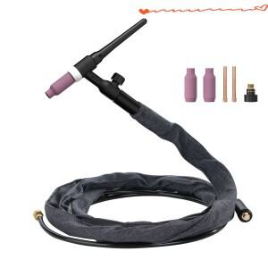Viladepot TIG 용접 토치 WP17V 아르곤 리프트 버너 10-25mm² 퀵 커넥터 3M 케이블 포함 장비용