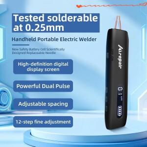 12단 속도 조절식 배터리 스폿 용접기 9-LED 휴대용 18650 리튬 이온