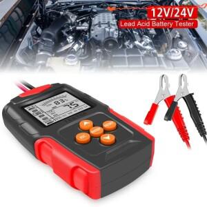 TK-100 자동차 오토바이 배터리 테스터 디지털 12V SOH CCA IR 측정 트럭 분석기 도구