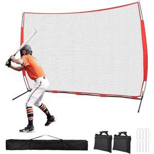 7X7 / 16X10 20X10FT 야구 네트 스파이크 4 & 샌드백으로 2 백스톱,