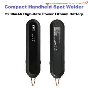 휴대용 스폿 용접기 18650 배터리 DIY 키트 12단계 전력 조절 가능 LED 라이트 포함 니켈 스트립 800A