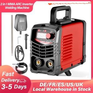 300Amp ARC MMA 용접기 인버터 110V IGBT 전기 LCD 홀더 마스크 키트