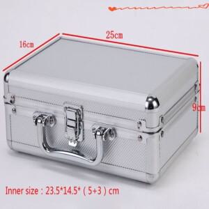 알루미늄 공구 케이스 여행 가방 파일 충격 방지 안전 장비 상자 폼 250x167x83mm