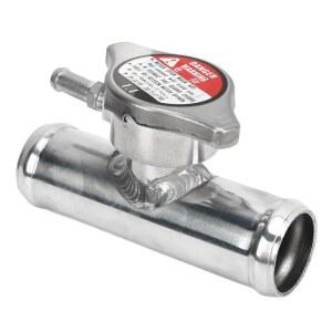 알루미늄 인라인 라디에이터 호스 필러 넥 캡 32mm 1-1/4인치 16PSI 냉각 시스템 압력 조절 캡 세트