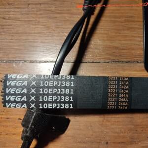 1개 VEGA 고무 러닝머신 드라이브 벨트 10리브 멀티 그루브 웨지 10EPJ381 장비 교체 부품용
