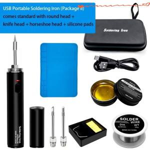 USB 무선 전기 납땜 다리미 고출력 1800mAh 충전식 세트 휴대용 수리 용접 도구