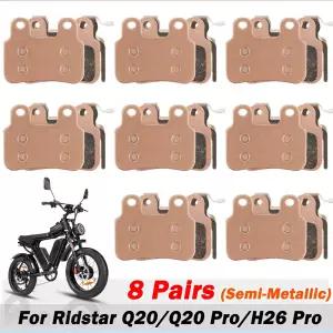 Ridstar Q20EKXbike X21 MaxE6XD-KLBS-DOT4 Ebike용 성능형 유압식 디스크 브레이크 패드  반금속 업그레이