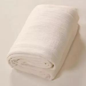 더 아트 박스 더블 거즈 코튼 원단 바이 야드 - 드레스 수건 침구 세트 치즈 천 보호 테이블 러너 흰색