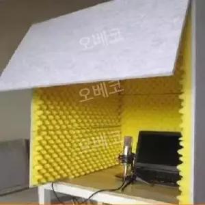 소형방음부스 조립식녹음실 스튜디오 방송용 이동식 미니 오디오 정사각형 간이