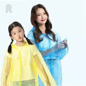 장마철 빗길 일회용 비옷 휴대용 간편 착용 야외활동 레저 행사 축제 등산 낚시