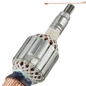 탄소 브러시 로터 앵커(베어링 포함) 220-240V 50Hz 정밀한 솜씨 길이 208mm 긴 수명
