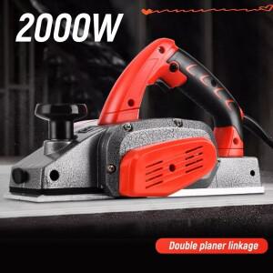 220V 전기 대패 82mm 휴대용 목재 먼지 포트 DIY 가구 정밀 깊이