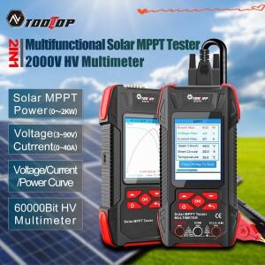 TOOLTOP 태양광 MPPT 전력 테스터 멀티미터 측정기 Pmax Voc Lsc 3.2인치