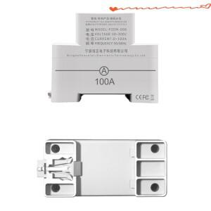 AC 디지털 디스플레이 다기능 레일 미터 50V-300V 100A 전력 에너지 전압계 소비 측정기