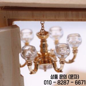 1:12 인형 집 미니어처 레트로 램프 샹들리에 조명 작업 천장 가구 모델 Livingroon