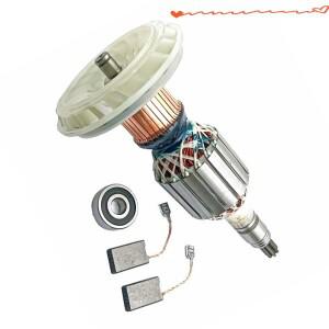 카본 브러쉬 교체용 머플러(사진 참조) 아마추어 로터 금속 구조 AC220V-240V 베어링 포함