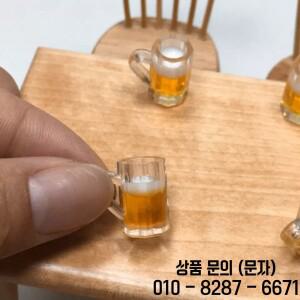 DIY 시뮬레이션 맥주 머그잔 B03E 소형 유리 수지 주얼리 액세서리 10 개/세트