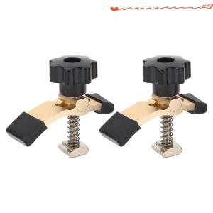 2PCS T 트랙 홀드 다운 클램프 CNC 라우터 조각 기계용 알루미늄 합금 프레스 플레이트