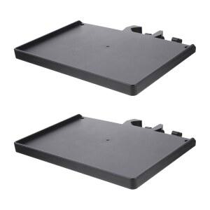 아바오담 2Pcs 마이크 스탠드 트레이 클램프 홀더 조정 가능한 사운드 카드 랙 라이브 방송 녹화 스트리밍 스테이지 사용 7.87X5.51인치
