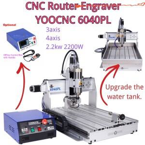오프라인 제어 2.2kw CNC 라우터 6040PL 조각 드릴링 및 밀링 머신 USB 포트 3축